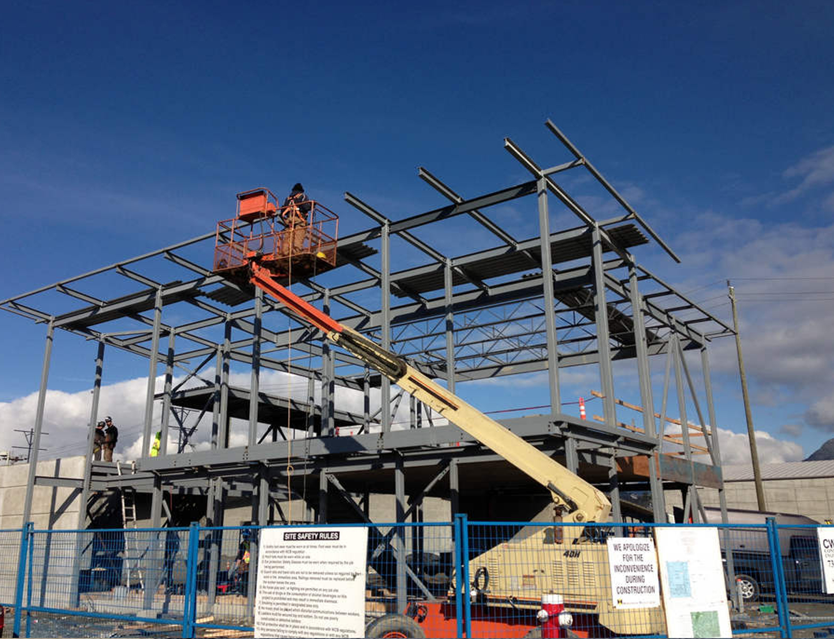 Erection of Structural Steel Frame